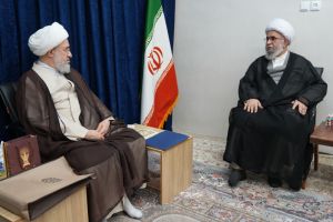 دیدار آیت‌ الله رمضانی با آیت‌ الله اراکی