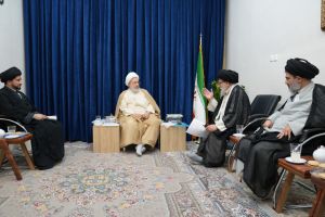 دیدار مسئولین موسسه ذریة النبویه با حضور در دفتر آیت‌ الله اراکی