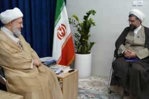 دیدار مسئول گزینش اساتید نهاد رهبری در دانشگاه‌ های کشور با آیت‌ الله اراکی