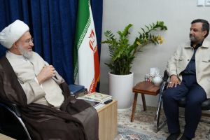 دیدار رئیس کارگروه اقتصادی دفتر رهبر معظم انقلاب با آیت‌الله اراکی